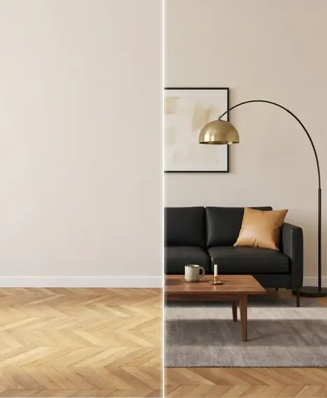 Virtual staging example